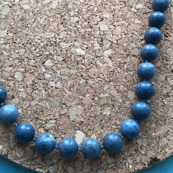 Lovely Blue Lapis Lazuli Stone & Sterling Necklace - Picture 3 of 4